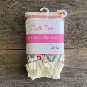 RuffleButts Floral Footless Sweater Tights